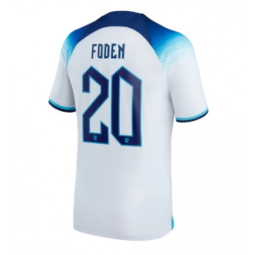 Maillot de foot Angleterre Phil Foden #20 Domicile Monde 2022 Manches Courte